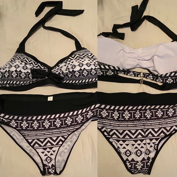 Size -3XL Black and white bikini -New - Picture 2 of 3